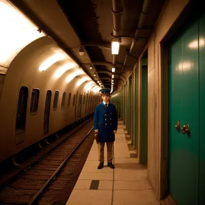 Modern Subway Station Interior, Urban Transportation Hub