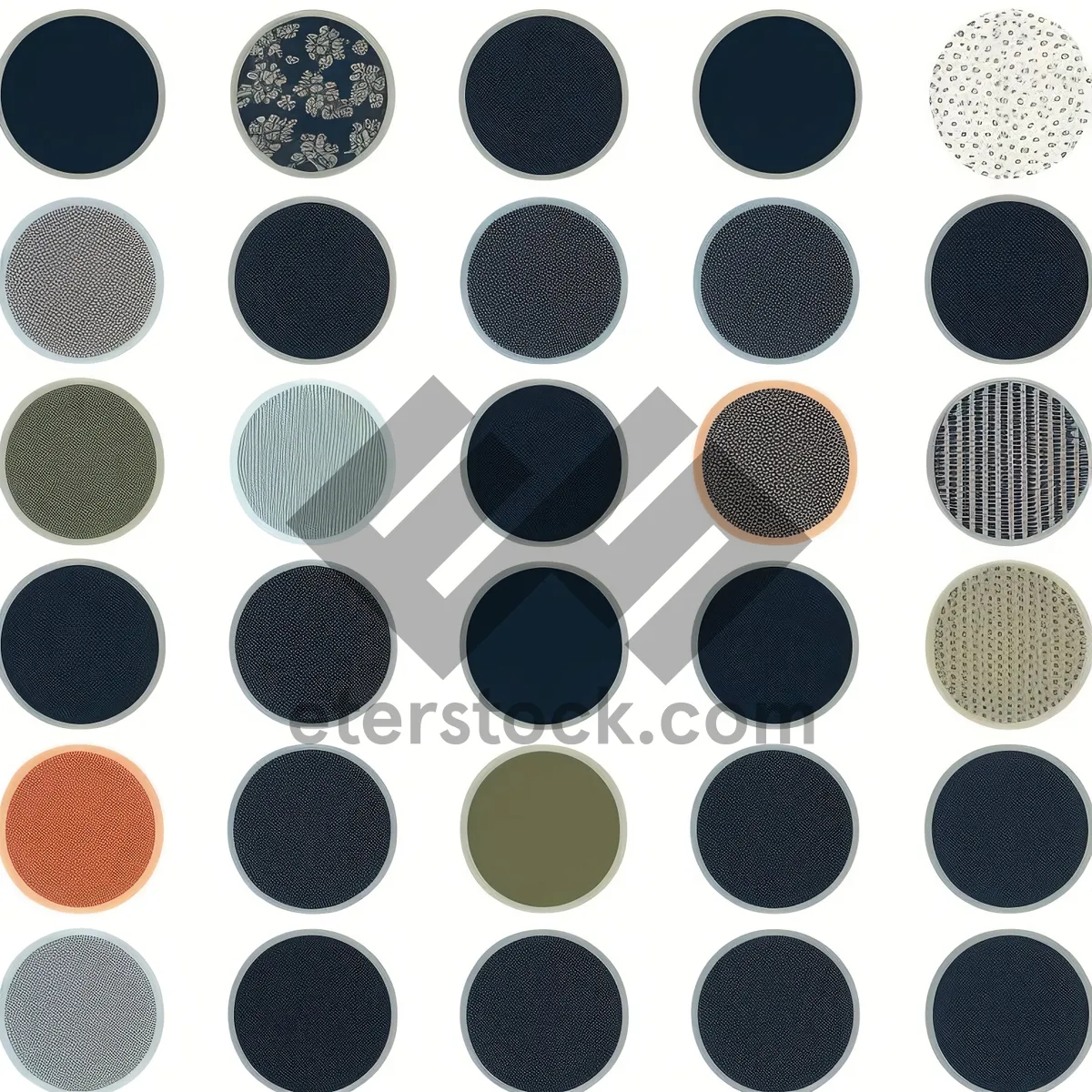 Picture of Geometric modern retro polka dot wallpaper pattern design