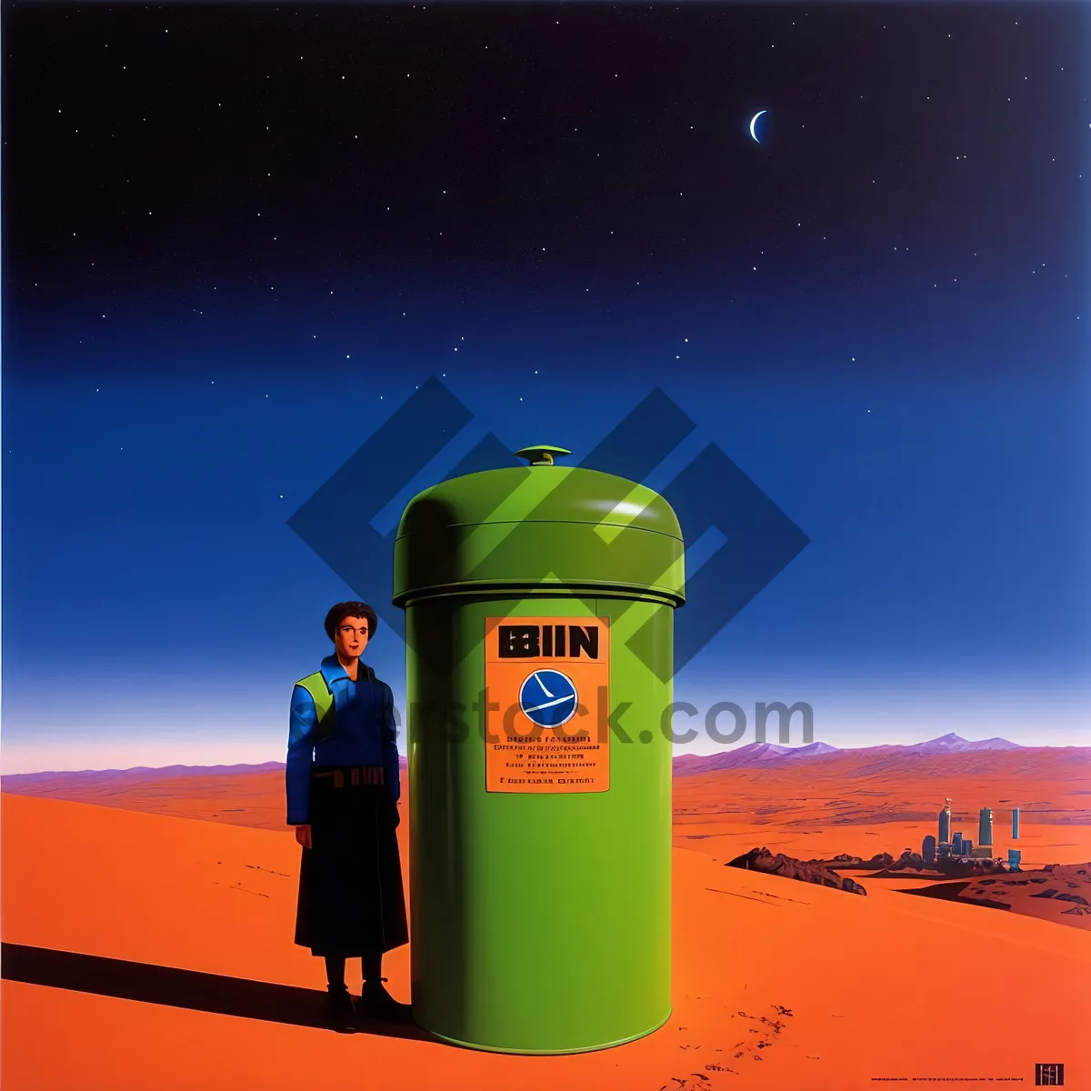 Picture of Sky Fire Safety Bin Container Device