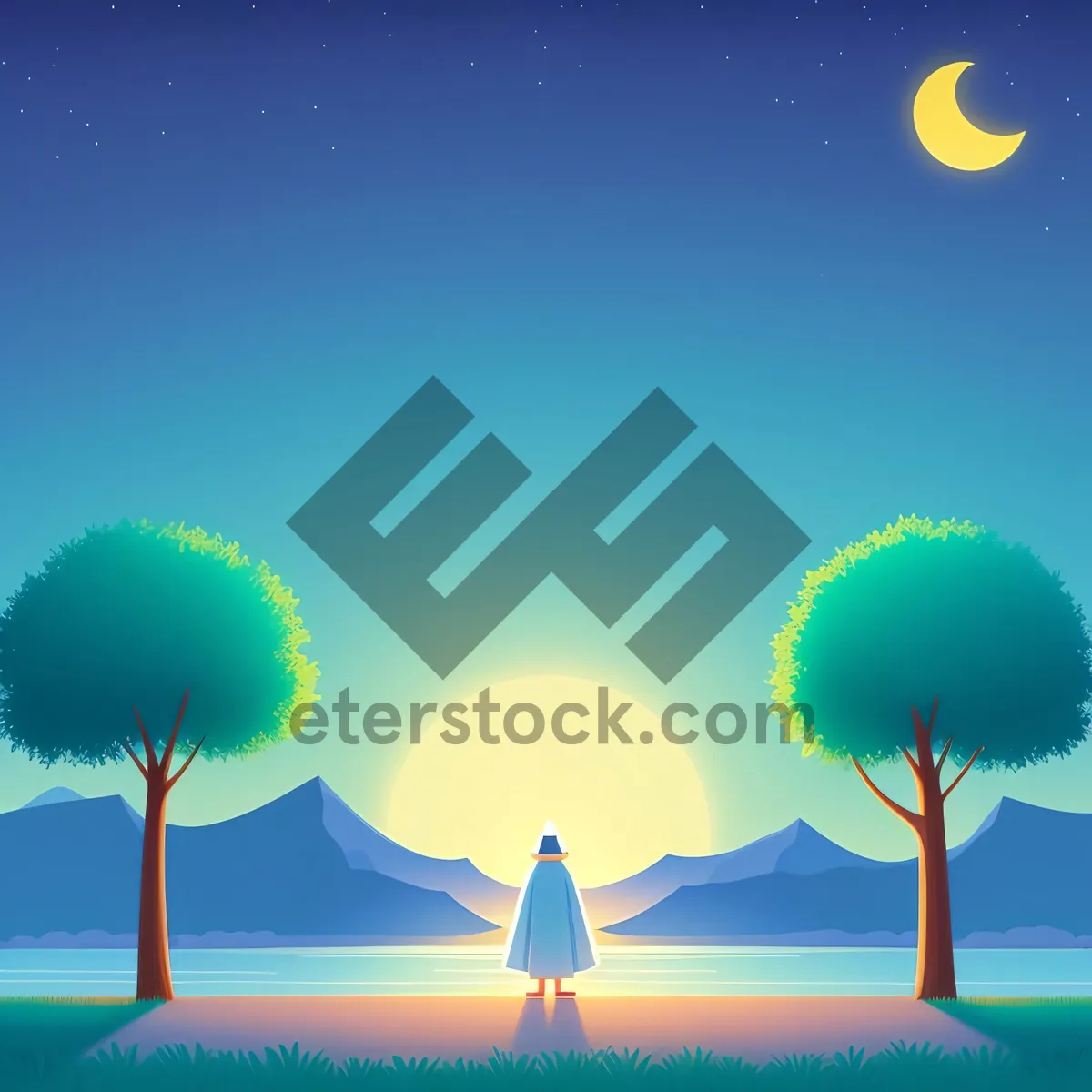 Picture of Vibrant Seasonal Sky with Glowing Sun