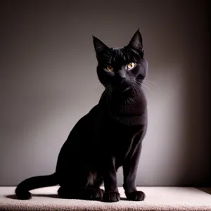 Adorable gray kitty with curious eyes and whiskers