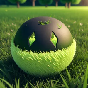 Golf Ball on Green Grass Field