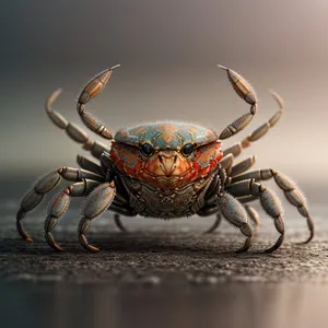 Rock Crab: Majestic Arthropod with Striking Legs