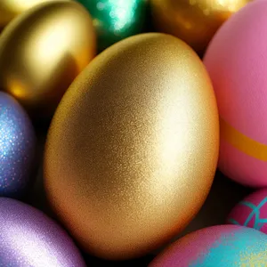 Colorful Easter Egg Candy: Sweet Delights in Yellow