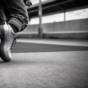 Businessman's Leg and Shoe