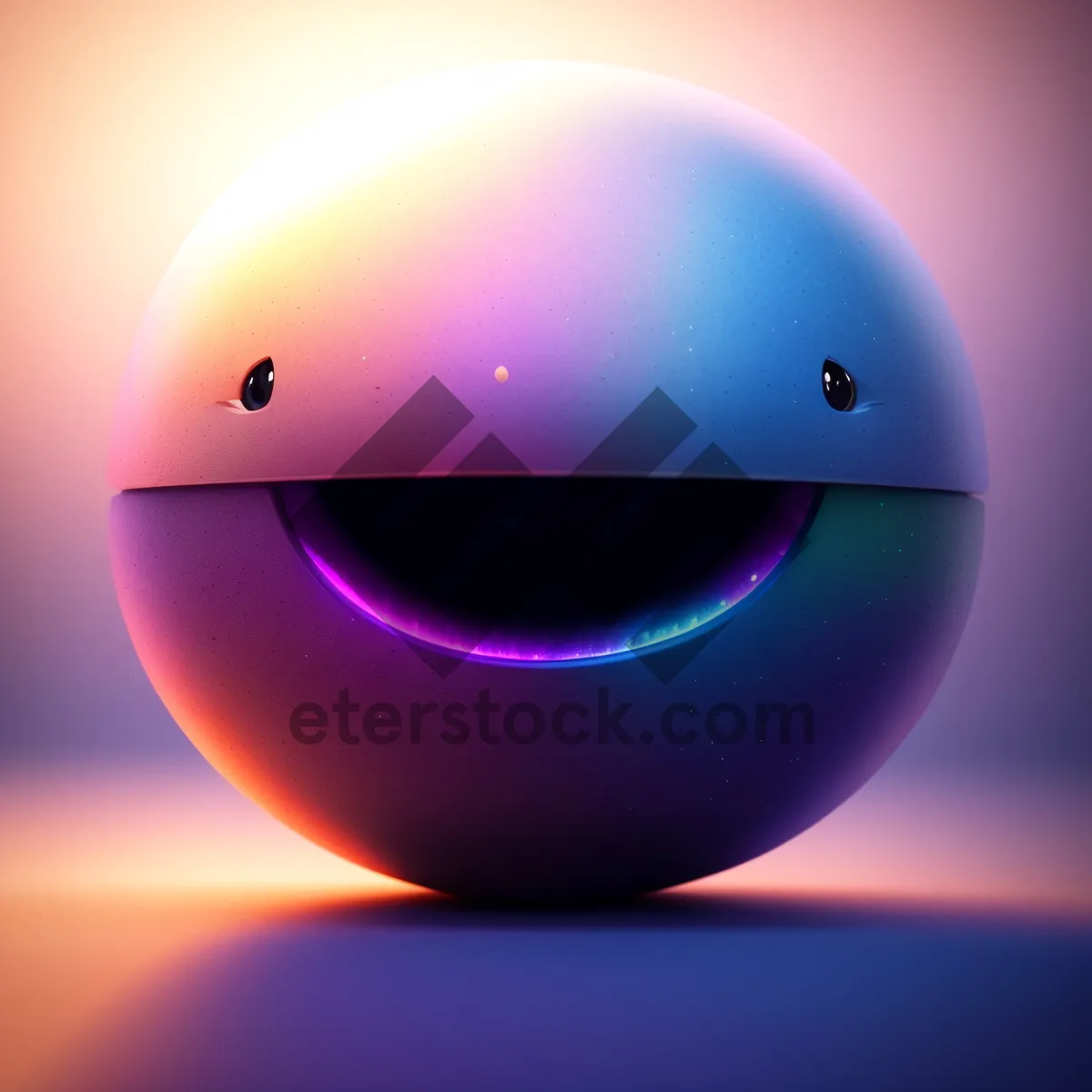 Picture of Shiny Glass Button Icon in 3D Sphere