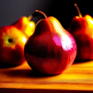 Fresh and Delicious Red Apple, Bursting with Vitamins!