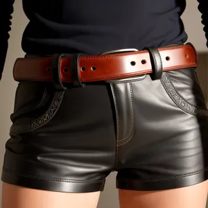 Stylish Leather Bag with Knee Pad and Holster