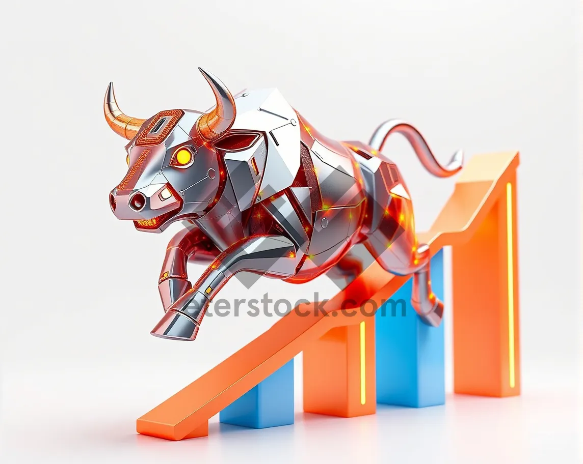 Picture of 3D symbol icon sign graphic in perspective view