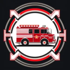 Fire Station Facility Icon in 3D Design