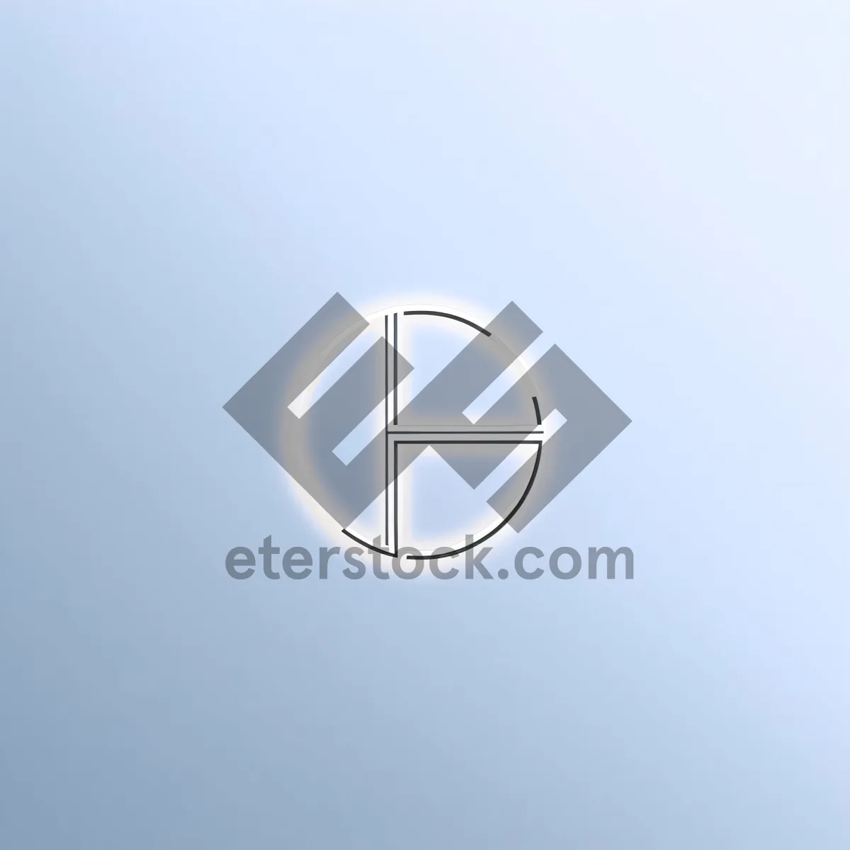 Picture of Glossy Business Icon with Shiny Gem Detail