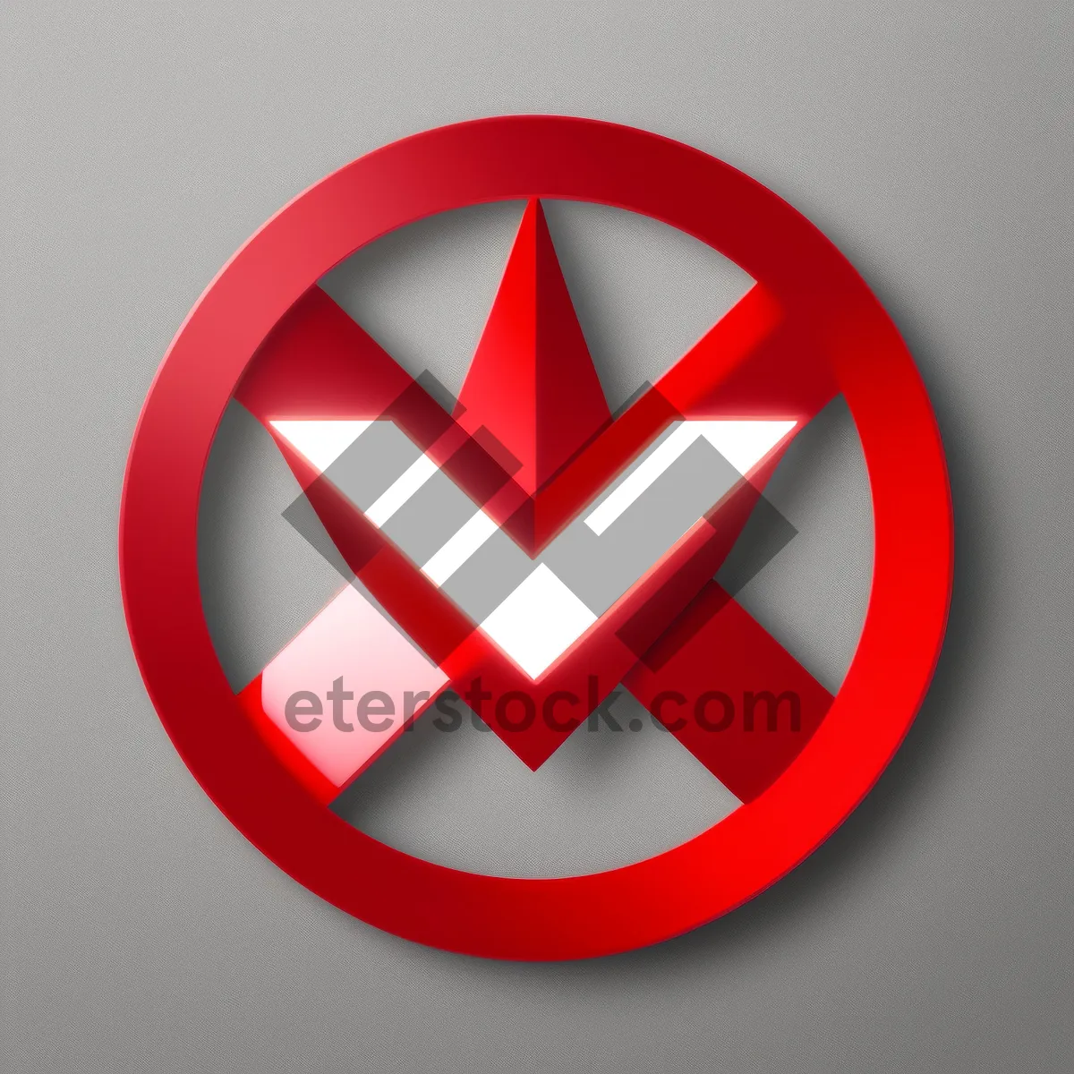 Picture of Patriotic Round Flag Button Icon