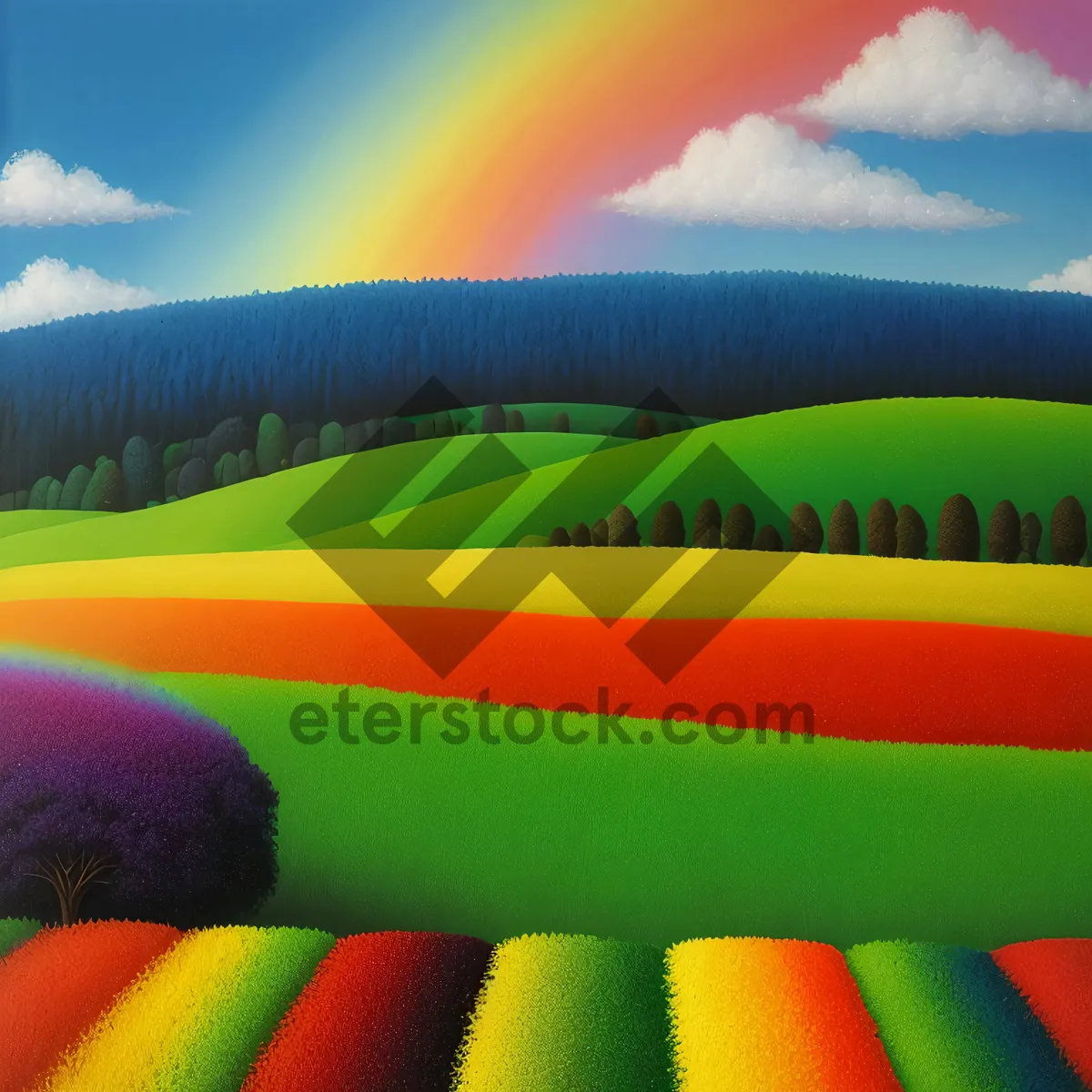 Picture of Vibrant school supplies in rainbow colors with pencils and crayons.