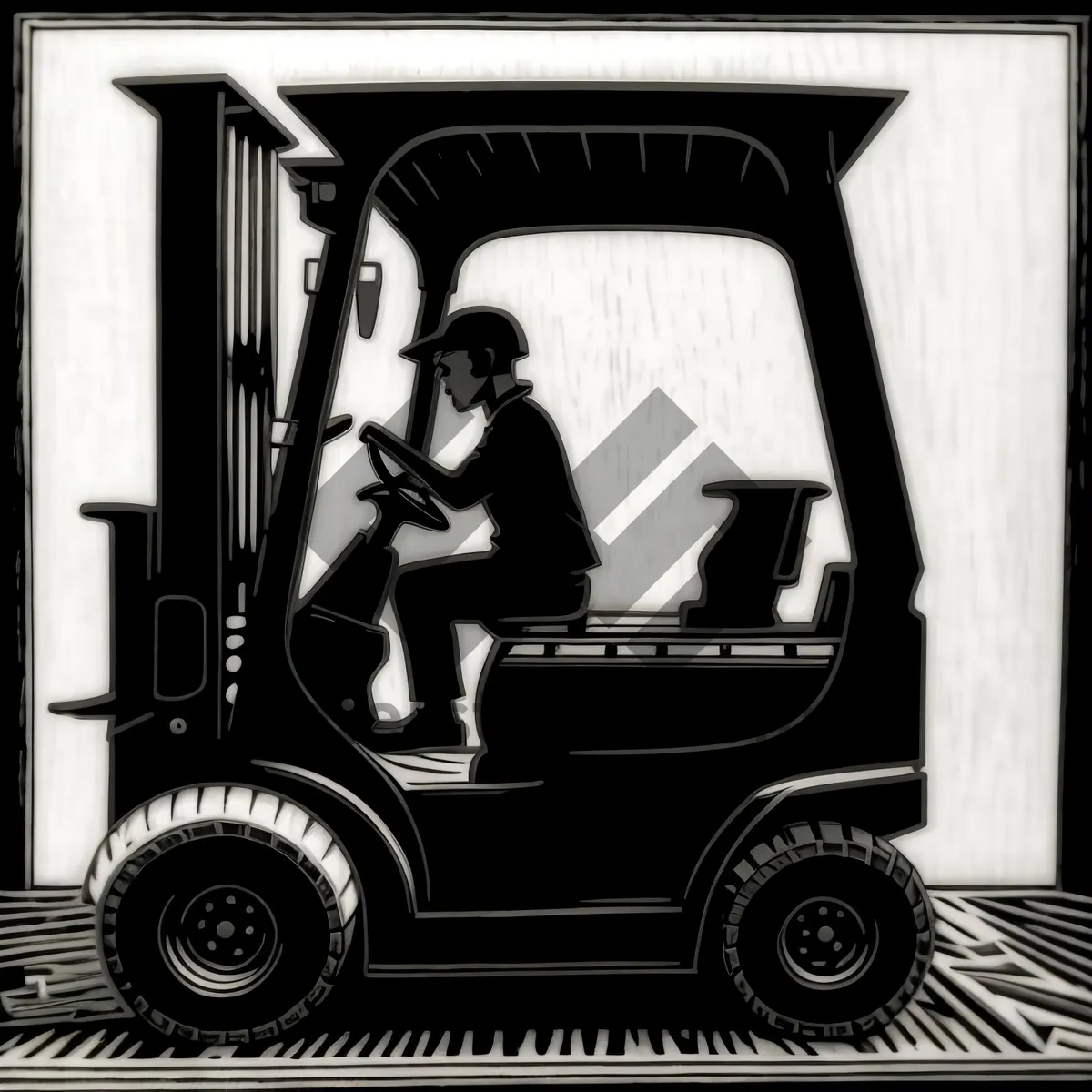 Picture of Versatile Forklift: Efficient Vehicle for Transporting Cargo