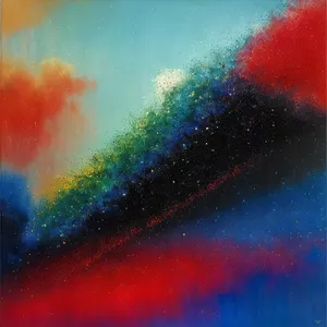 Cosmic Colors: Acrylic Watercolor Galaxy Explosion