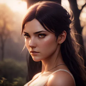 Seductive Beauty: The Captivating Brunette Fashion Model