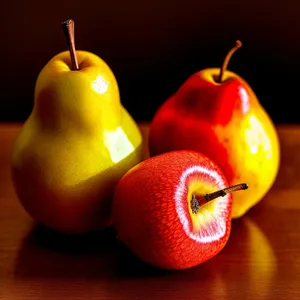 Fresh and Juicy Pear and Apple
