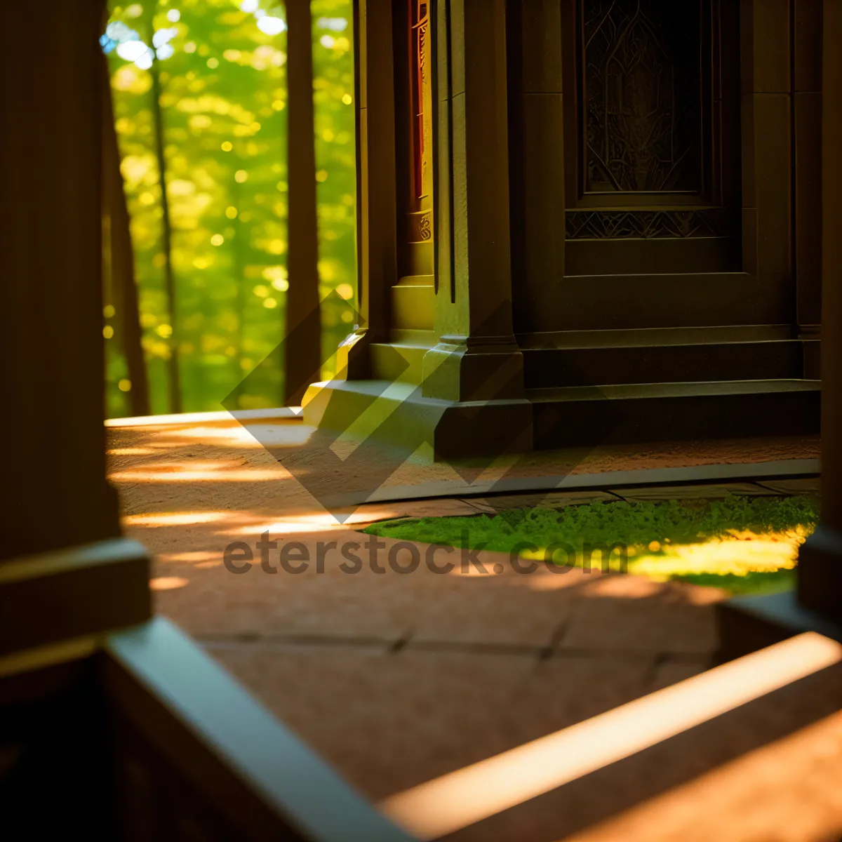 Picture of Architectural Doorway Illuminated with Supportive Lighting