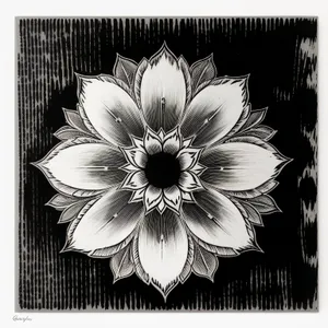 Floral Splash: Retro Ornate Decorative Floral Design