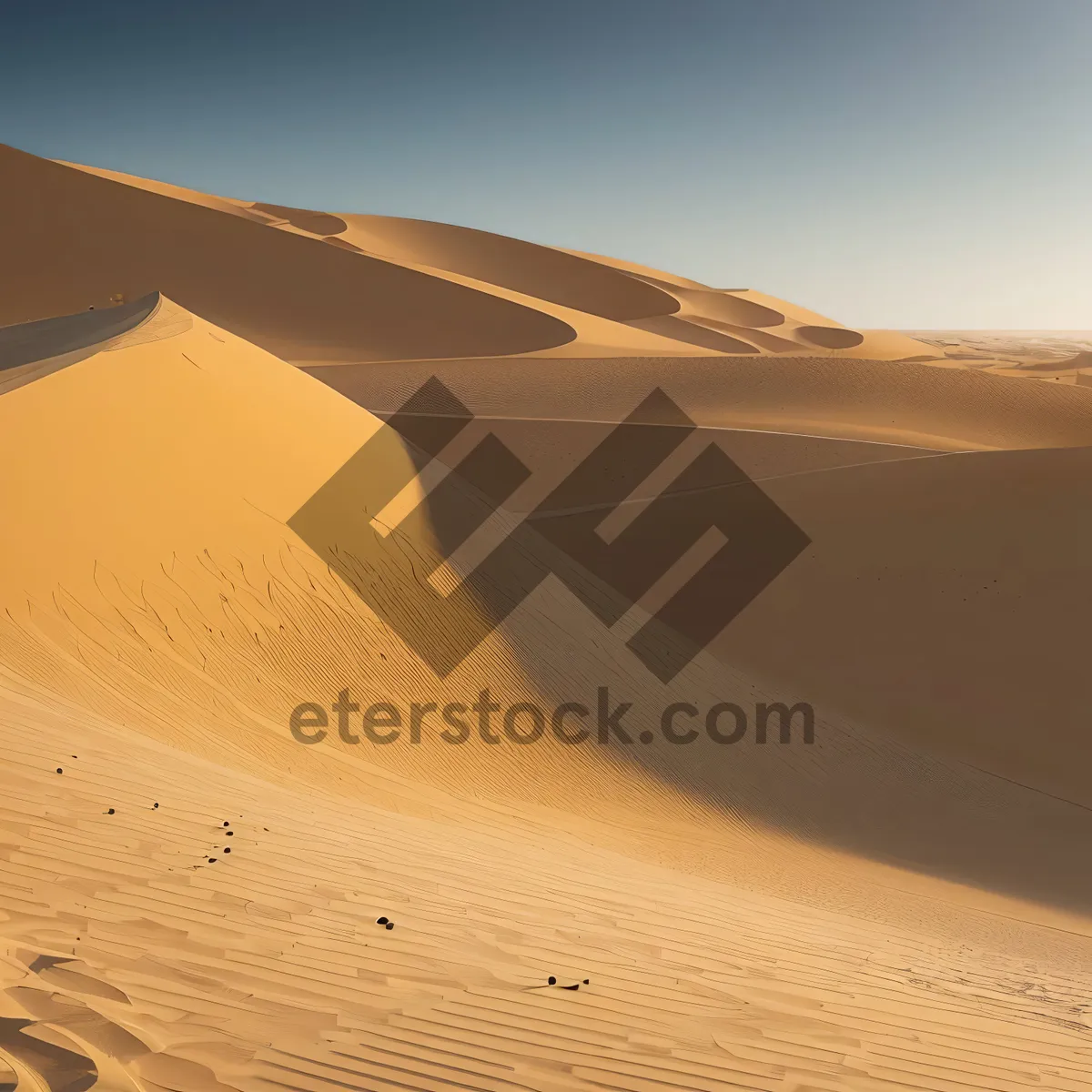 Picture of Golden Sahara Dunes - Majestic Beauty of Morocco's Desert