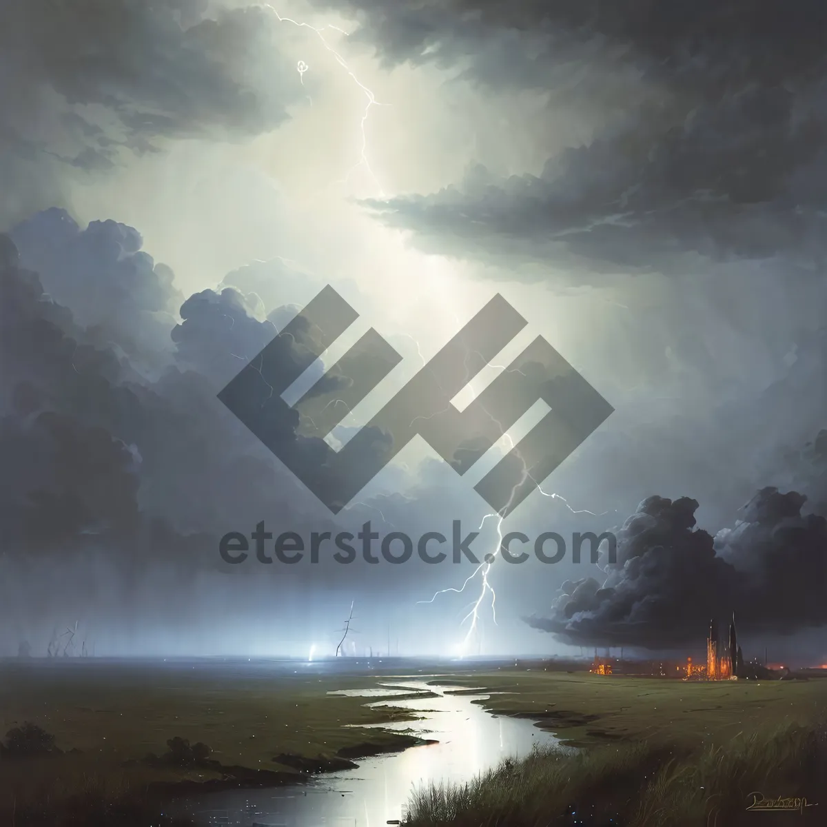 Picture of Celestial Summer Sunrise Over Water