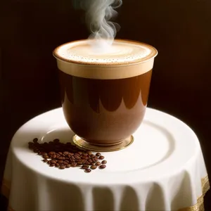 Delicious Cup of Gourmet Espresso with Cream
