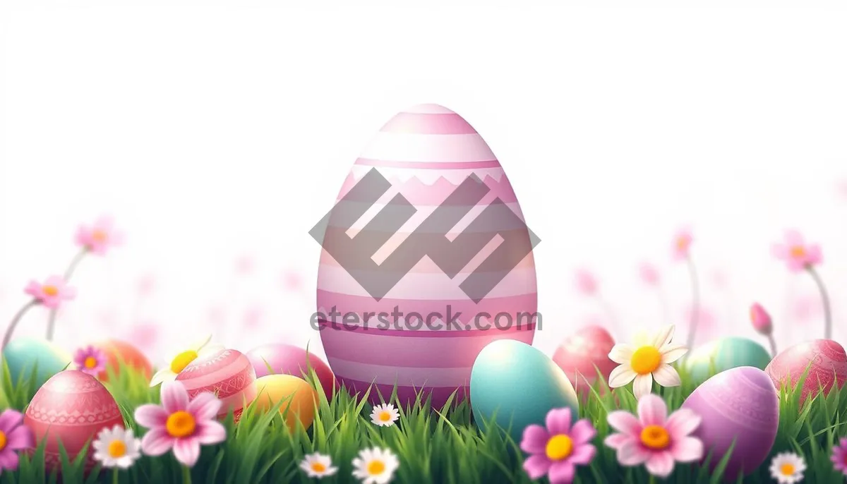 Picture of Bunny Easter icon with bright pink colors.