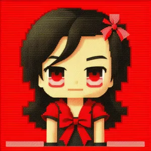 Artistic Cartoon Portrait Mask Image