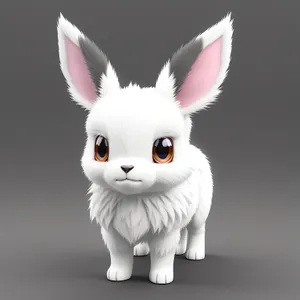 Adorable Bunny with Fluffy Ears and Soft Fur