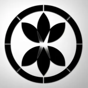 Poison Pirate Symbol in Black Graphic Design