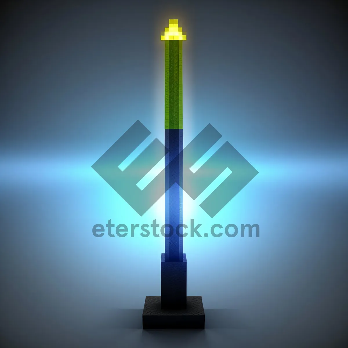 Picture of Laser Beam Illuminating Wax Candle in Chimney