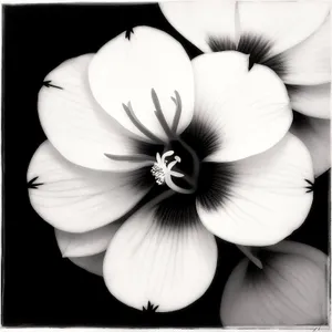 White Floral Garlic Petal Blooming