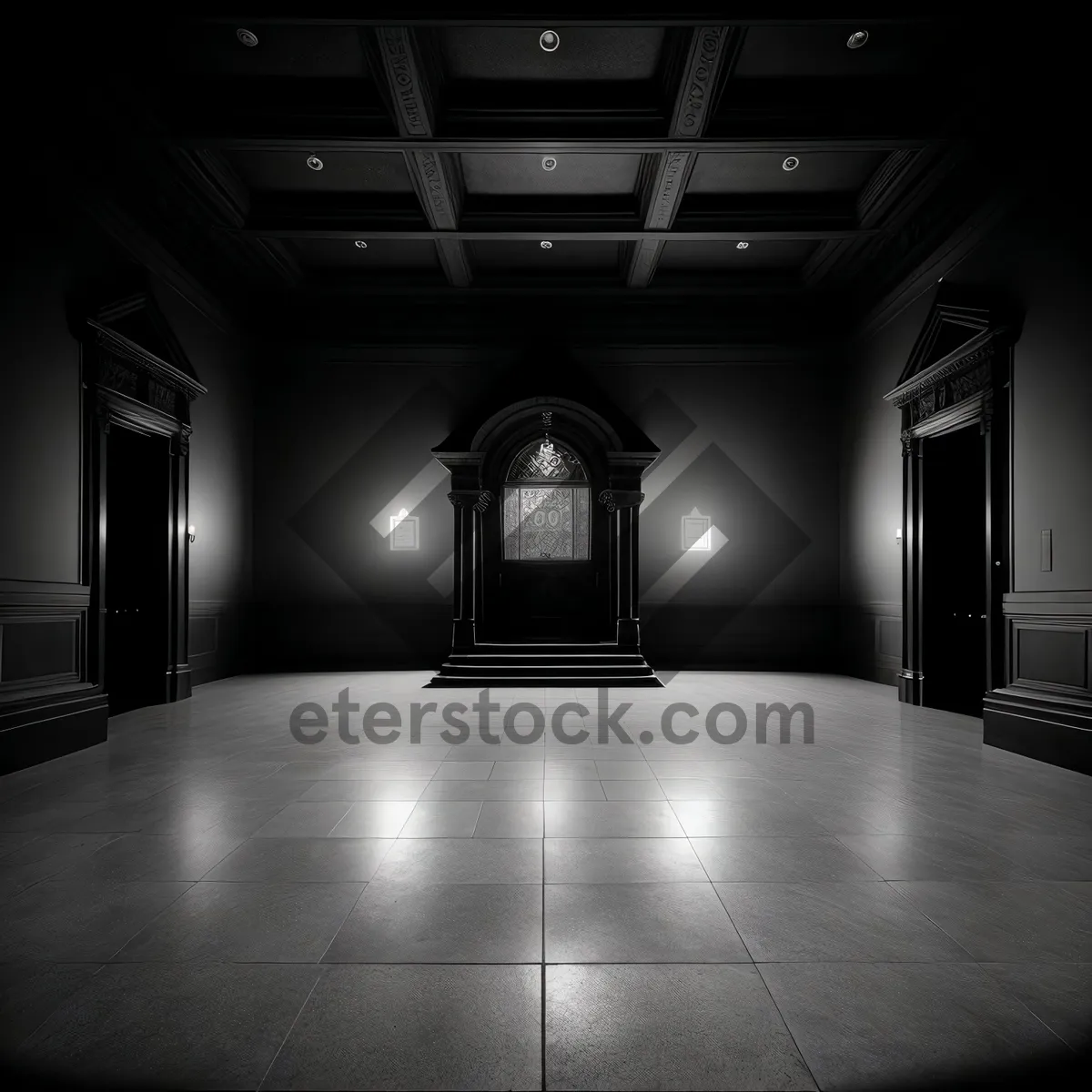 Picture of Sleek Modern Hallway with Stylish Interior Design