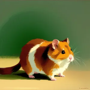 Furry and Fluffy: Adorable Guinea Pig with Whiskers