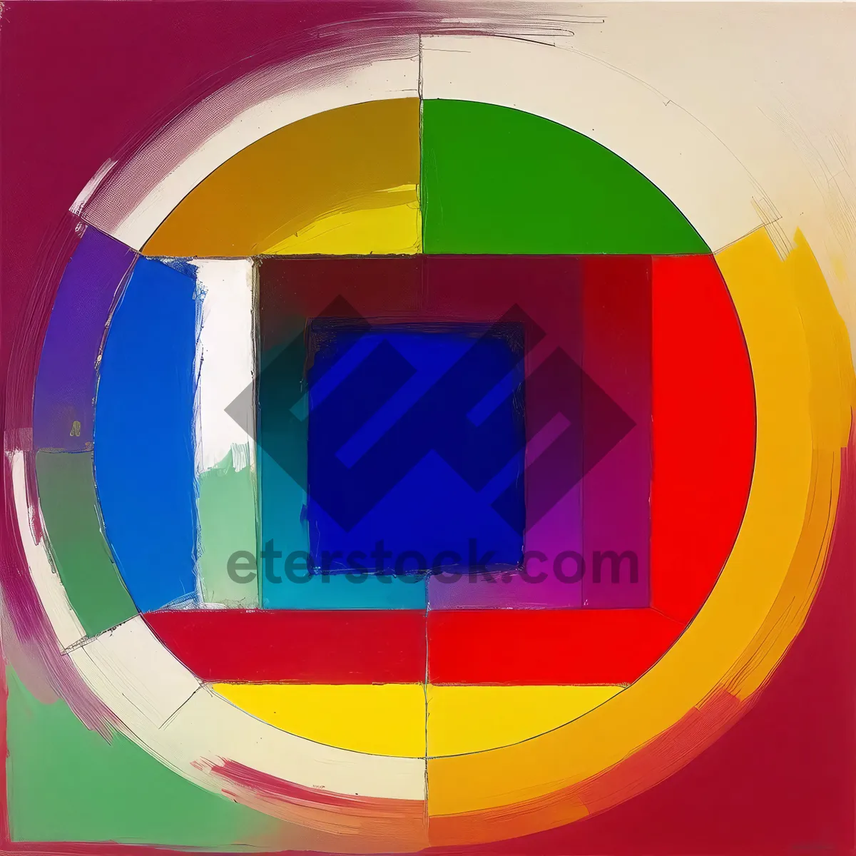 Picture of Symbolic Flag Icon - Artistic Design Button