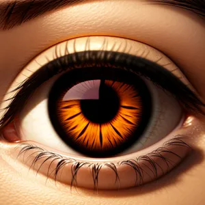 Intense Gaze: Closeup of Human Eye's Iris and Pupil