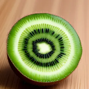 Juicy Kiwi Fruit Slice: Ripe, Fresh and Healthy