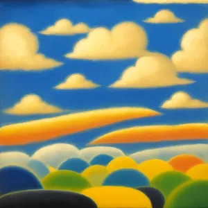 Vibrant Graphic Art Wallpaper in Colorful Shapes and Symbols.