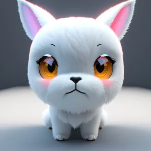 Furry Friends: Cute Piggy Bank bunny with savings
