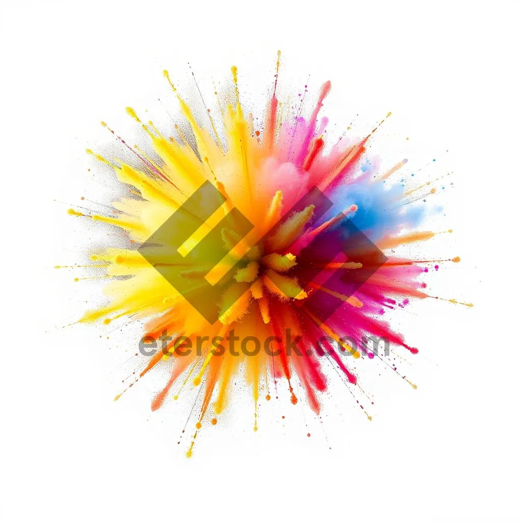 Picture of Colorful Lotus Flower Graphic Design Element.