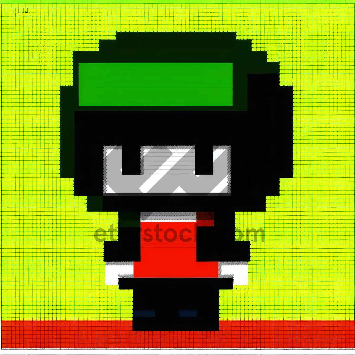 Picture of 3D Flag Sign Symbol on Map