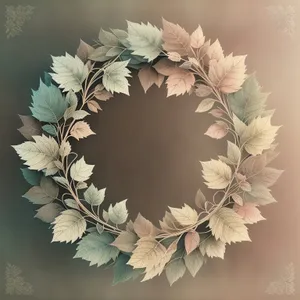 Holly Ornate Border Design: Vintage Floral Decor