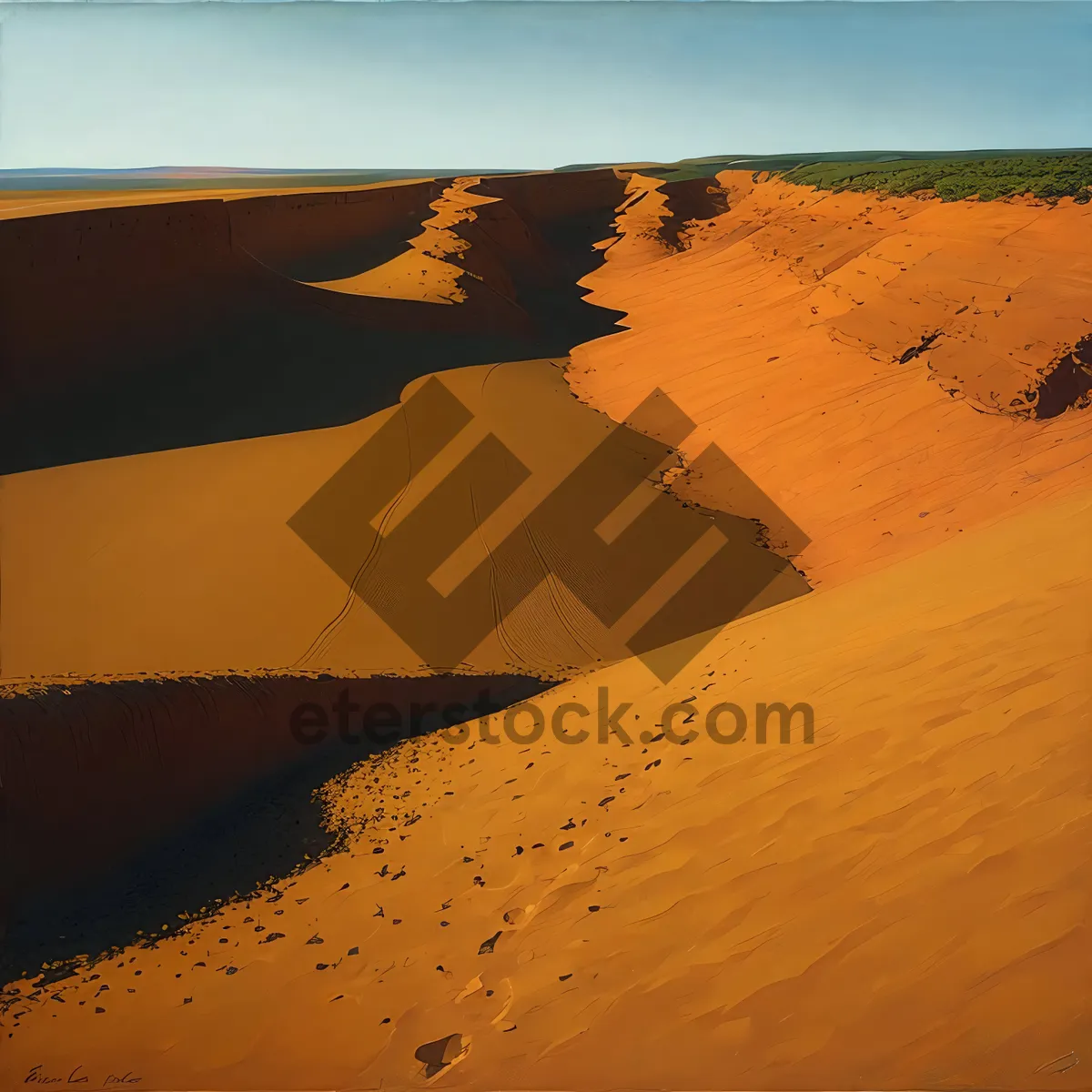 Picture of Scenic Desert Dunes at Sunset in Morocco