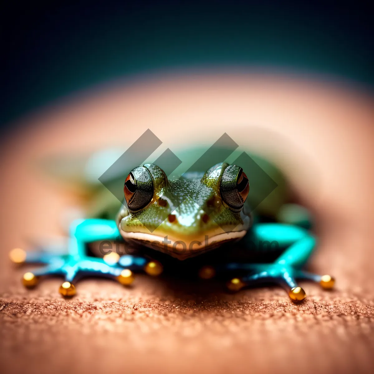 Picture of Poisonous Eyed Tree Frog - Close-up Wildlife Gaze