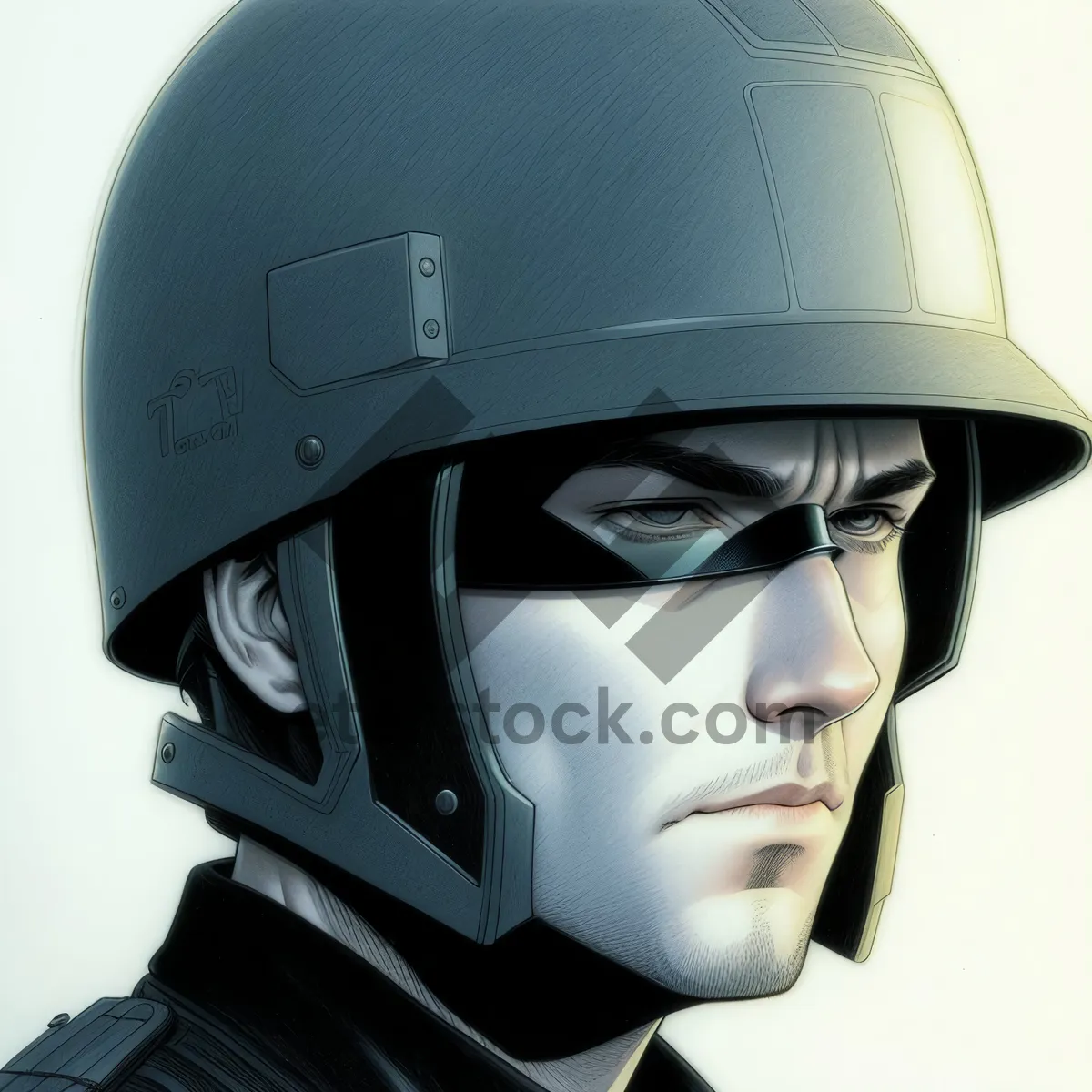 Picture of Protective Headgear: Crash Helmet with Chin Strap