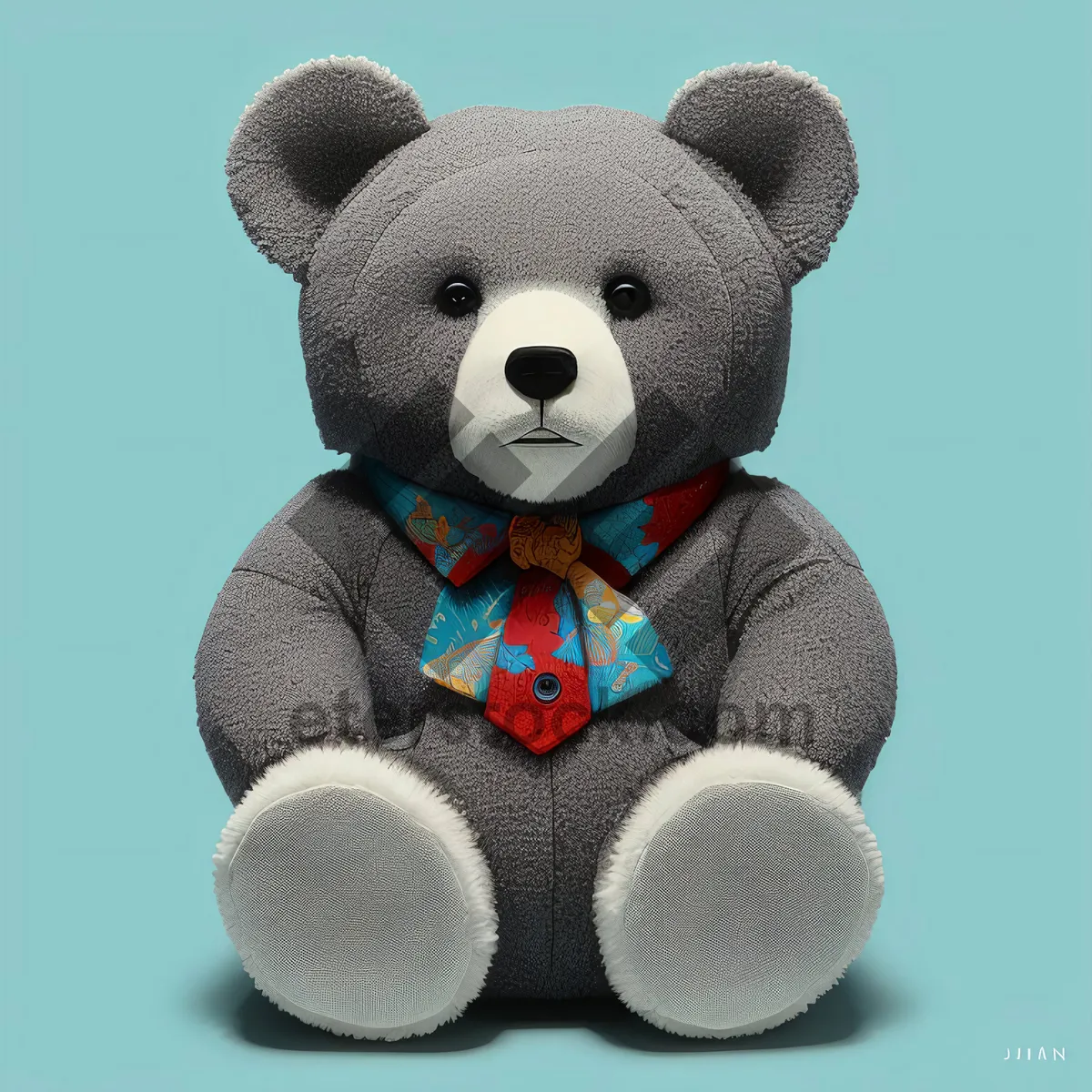 Picture of Fluffy Teddy Bear: A Cute Childhood Plaything