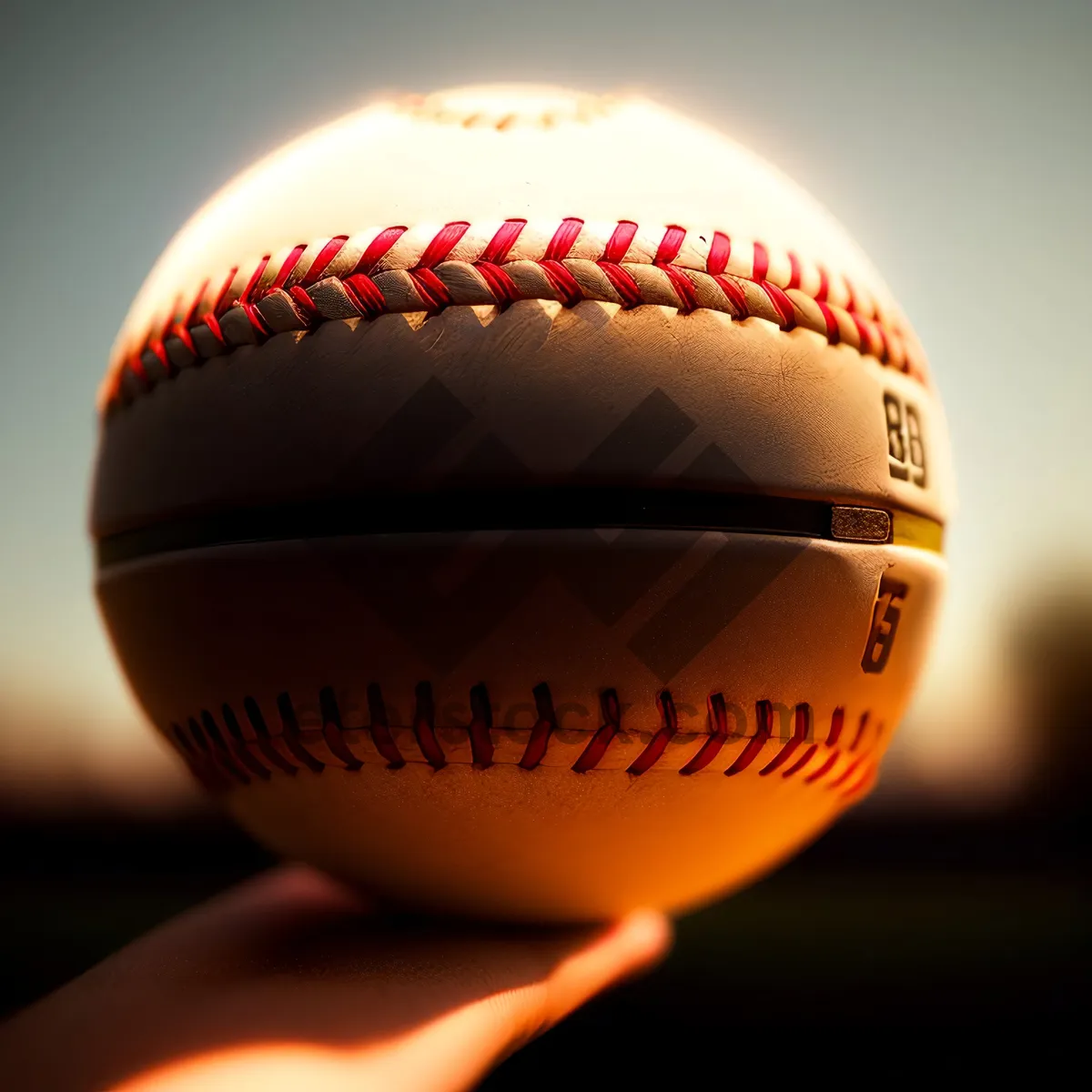 Picture of Baseball Game Equipment: Leather Ball for Team Sports