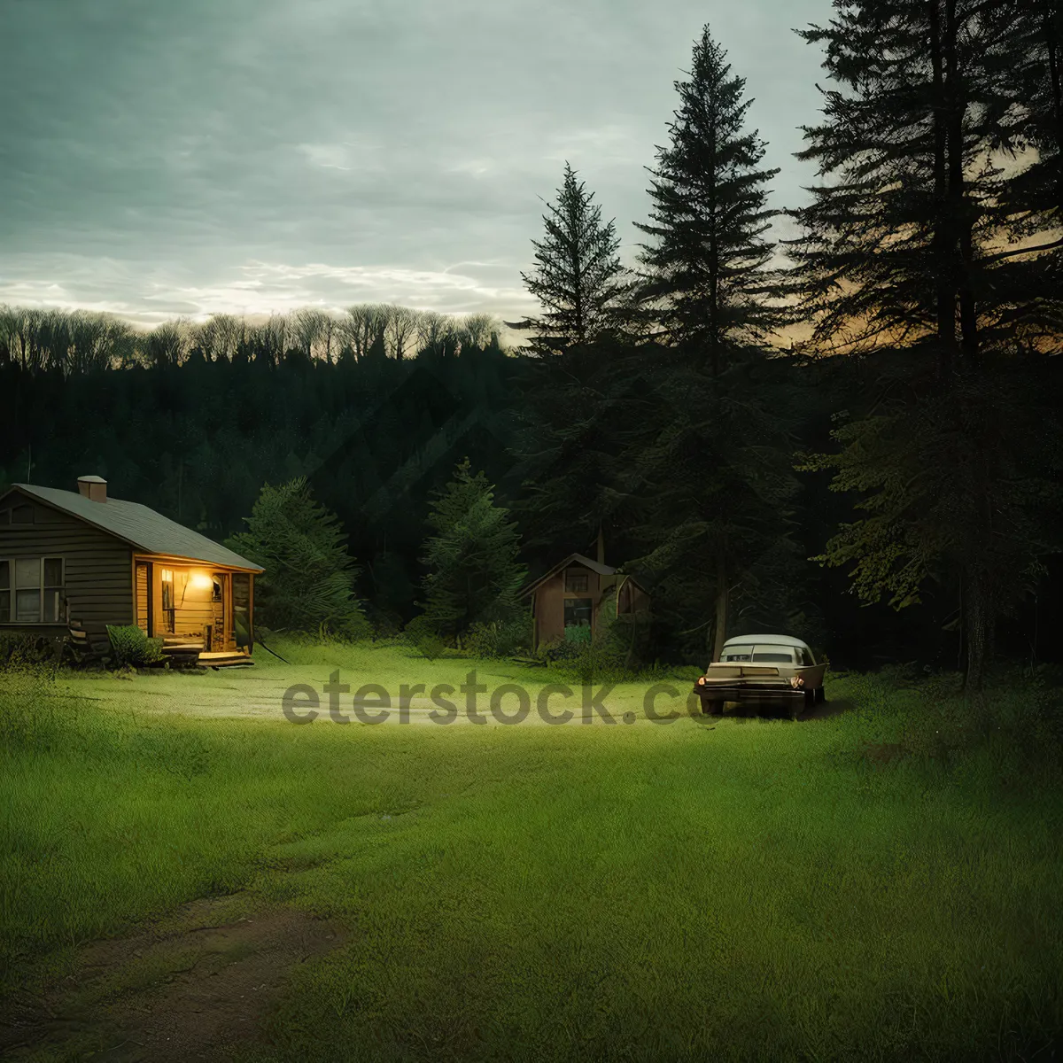 Picture of Scenic Mountain Yurt nestled amidst nature