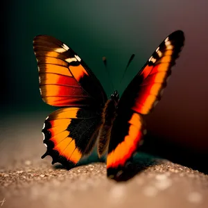 Vibrant Butterfly Wings in a Summer Garden