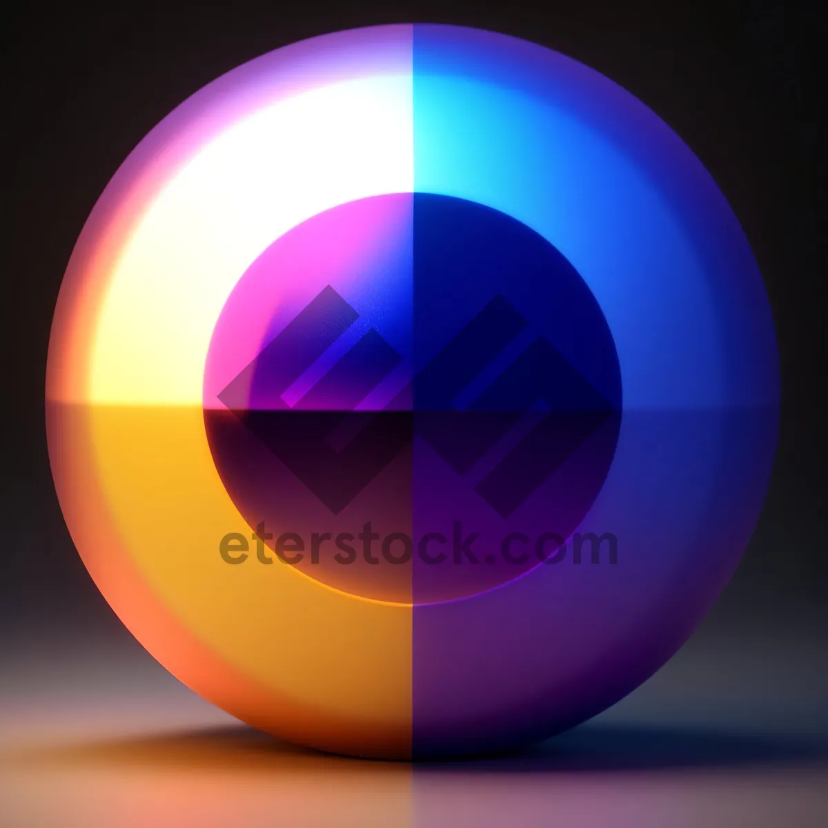 Picture of Colorful Glass Button Set with Reflective Shine